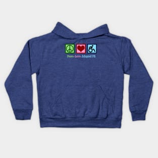 Peace Love Adapted P.E. Kids Hoodie